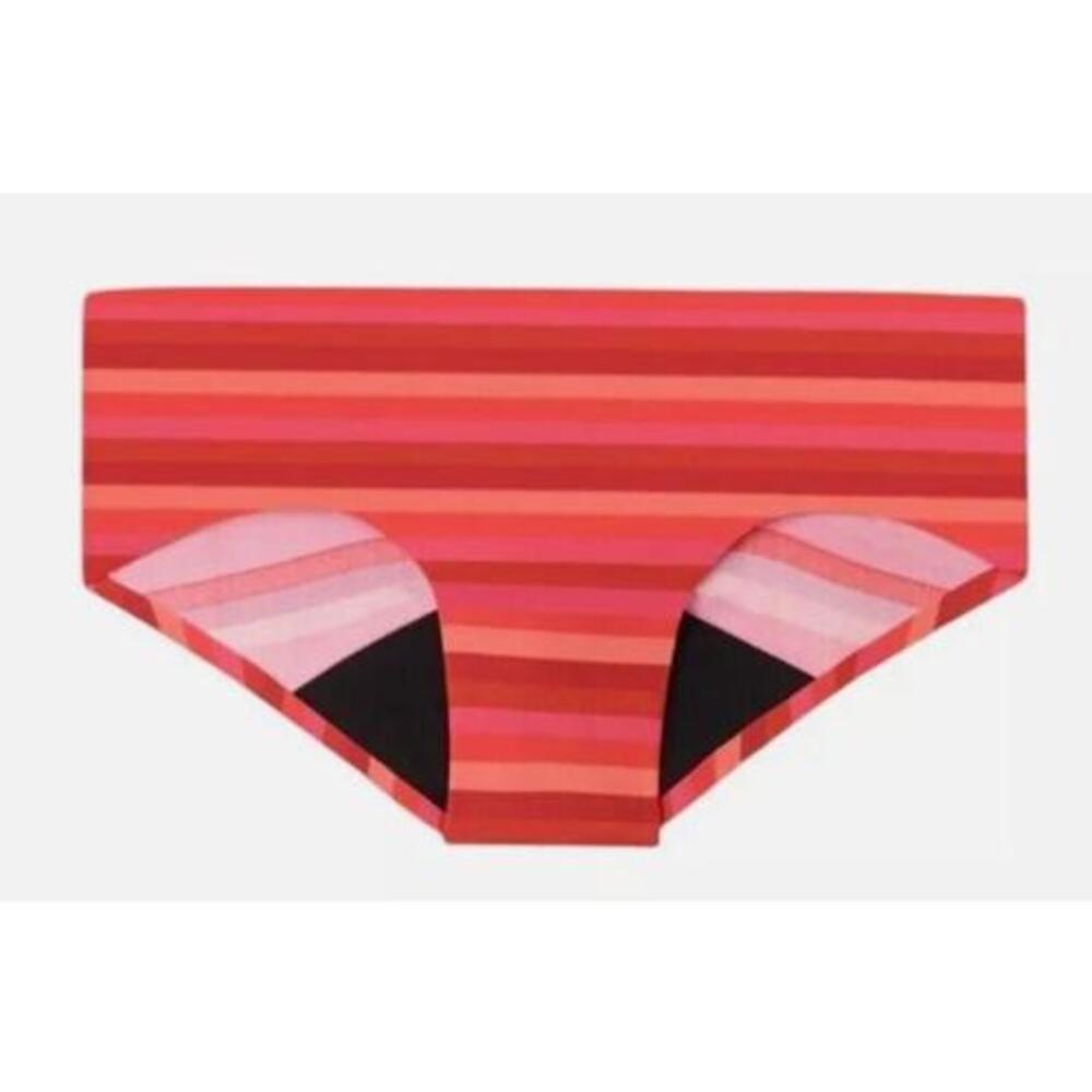 3 PAIR RUBY BLISS BIKINI LEAK PROOF PERIOD PROTECTION PANTIES STRIPED WOMENS LG
